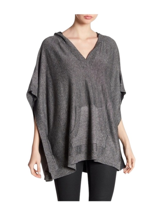 Lemiere Cashmere Sweaters - new Leimere ❤︎ Cozy Cashmere Sweater Poncho Hoodie ❤︎ Marbled Grey ❤︎ XS S M L